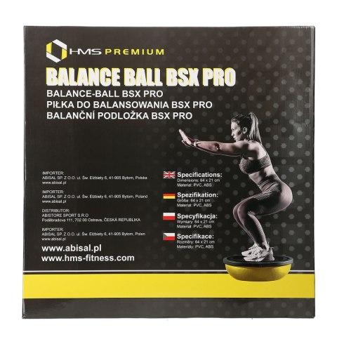 BSX PRO CZARNA PIŁKA DO BALANSOWANIA HMS PREMIUM BSX PRO CZARNA PIŁKA DO BALANSOWANIA HMS PREMIUM