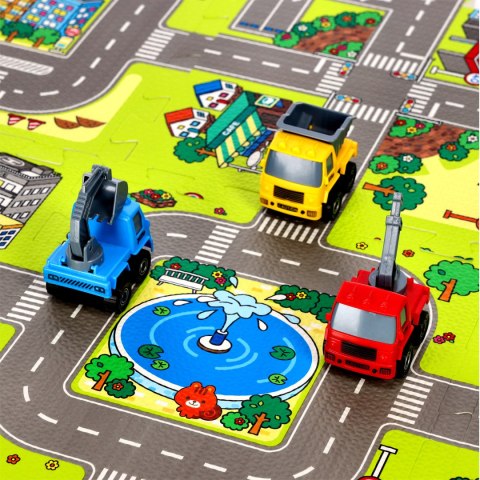 MD02 MATA DZIECIĘCA PUZZLE CARS 9 ELEMENTÓW 90x90CM NILS FUN MD02 MATA DZIECIĘCA PUZZLE CARS 9 ELEMENTÓW 90x90CM NILS FUN