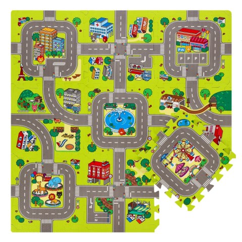 MD02 MATA DZIECIĘCA PUZZLE CARS 9 ELEMENTÓW 90x90CM NILS FUN MD02 MATA DZIECIĘCA PUZZLE CARS 9 ELEMENTÓW 90x90CM NILS FUN