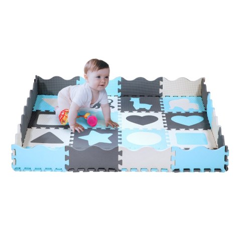 MD03 MATA DZIECIĘCA PUZZLE KOJEC MINT 36 ELEMENTÓW 140x140CM NILS FUN MD03 MATA DZIECIĘCA PUZZLE KOJEC MINT 36 ELEMENTÓW 140x140CM NILS FUN