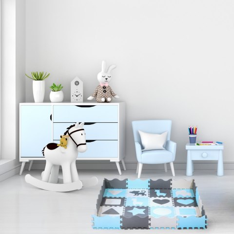 MD03 MATA DZIECIĘCA PUZZLE KOJEC MINT 36 ELEMENTÓW 140x140CM NILS FUN MD03 MATA DZIECIĘCA PUZZLE KOJEC MINT 36 ELEMENTÓW 140x140CM NILS FUN