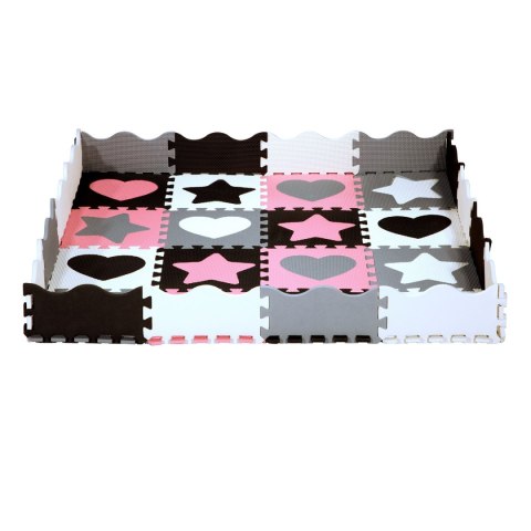 MD03 MATA DZIECIĘCA PUZZLE KOJEC PINK HEARTS 36 ELEMENTÓW 140x140CM NILS FUN MD03 MATA DZIECIĘCA PUZZLE KOJEC PINK HEARTS 36 ELEMENTÓW 140x140CM NILS FUN