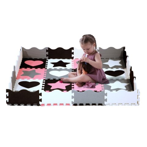 MD03 MATA DZIECIĘCA PUZZLE KOJEC PINK HEARTS 36 ELEMENTÓW 140x140CM NILS FUN MD03 MATA DZIECIĘCA PUZZLE KOJEC PINK HEARTS 36 ELEMENTÓW 140x140CM NILS FUN