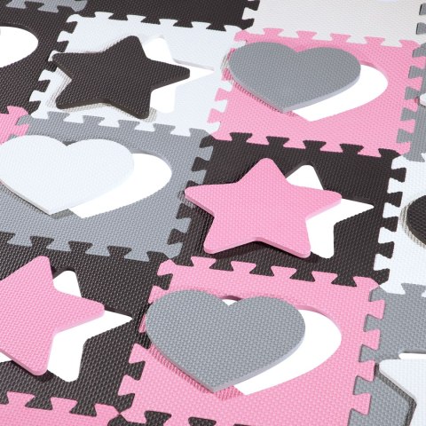 MD03 MATA DZIECIĘCA PUZZLE KOJEC PINK HEARTS 36 ELEMENTÓW 140x140CM NILS FUN MD03 MATA DZIECIĘCA PUZZLE KOJEC PINK HEARTS 36 ELEMENTÓW 140x140CM NILS FUN