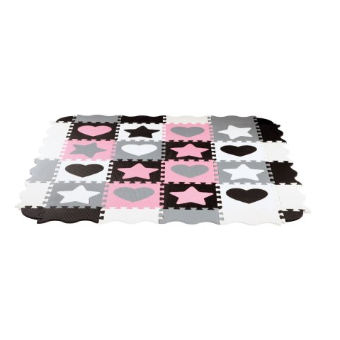MD03 MATA DZIECIĘCA PUZZLE KOJEC PINK HEARTS 36 ELEMENTÓW 140x140CM NILS FUN MD03 MATA DZIECIĘCA PUZZLE KOJEC PINK HEARTS 36 ELEMENTÓW 140x140CM NILS FUN