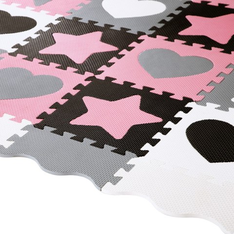 MD03 MATA DZIECIĘCA PUZZLE KOJEC PINK HEARTS 36 ELEMENTÓW 140x140CM NILS FUN MD03 MATA DZIECIĘCA PUZZLE KOJEC PINK HEARTS 36 ELEMENTÓW 140x140CM NILS FUN