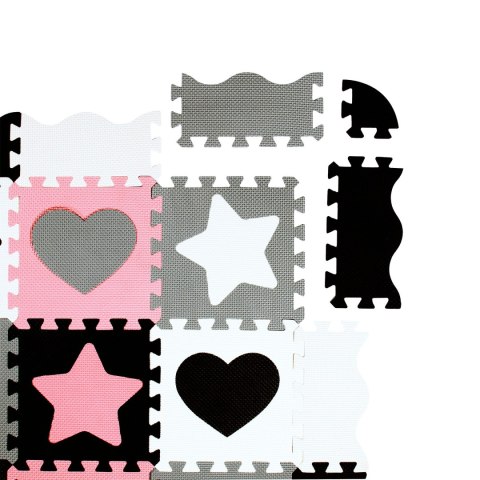 MD03 MATA DZIECIĘCA PUZZLE KOJEC PINK HEARTS 36 ELEMENTÓW 140x140CM NILS FUN MD03 MATA DZIECIĘCA PUZZLE KOJEC PINK HEARTS 36 ELEMENTÓW 140x140CM NILS FUN