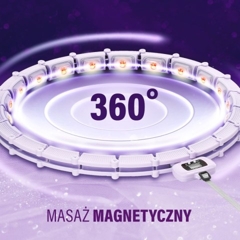 HHM14 HULA HOP VIOLET Z MAGNESAMI I OBCIĄŻNIKIEM + LICZNIK HMS HHM14 HULA HOP VIOLET Z MAGNESAMI I OBCIĄŻNIKIEM + LICZNIK HMS