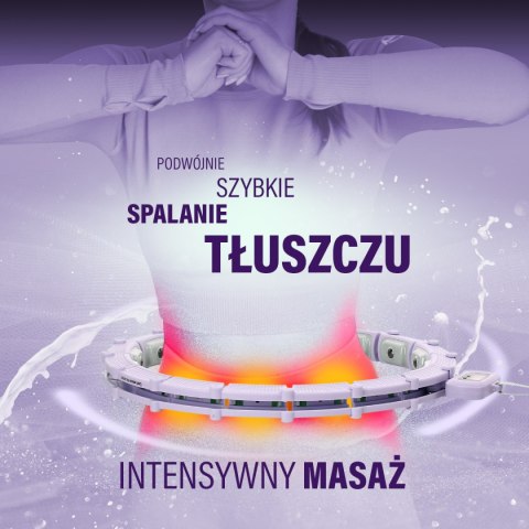 HHM14 HULA HOP VIOLET Z MAGNESAMI I OBCIĄŻNIKIEM + LICZNIK HMS HHM14 HULA HOP VIOLET Z MAGNESAMI I OBCIĄŻNIKIEM + LICZNIK HMS