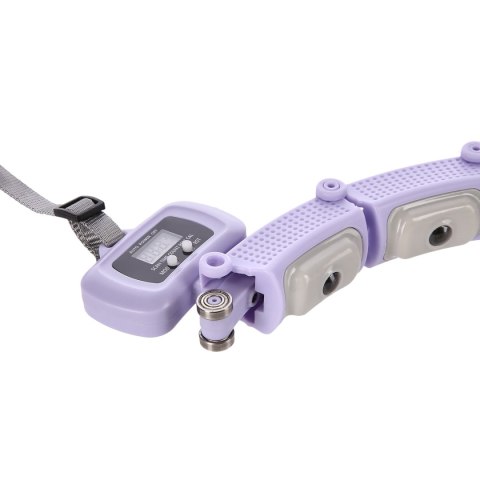 HHM14 HULA HOP VIOLET Z MAGNESAMI I OBCIĄŻNIKIEM + LICZNIK HMS HHM14 HULA HOP VIOLET Z MAGNESAMI I OBCIĄŻNIKIEM + LICZNIK HMS