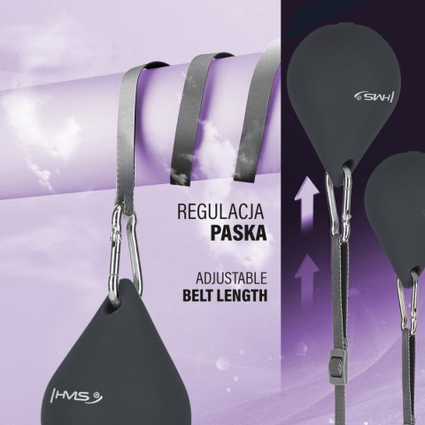 HHM15 HULA HOP BLACK Z MAGNESEM I OBCIĄŻNIKIEM + LICZNIK HMS HHM15 HULA HOP BLACK Z MAGNESEM I OBCIĄŻNIKIEM + LICZNIK HMS