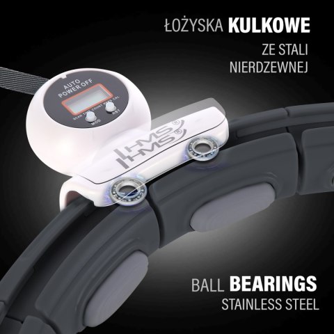 HHM15 HULA HOP BLACK Z MAGNESEM I OBCIĄŻNIKIEM + LICZNIK HMS HHM15 HULA HOP BLACK Z MAGNESEM I OBCIĄŻNIKIEM + LICZNIK HMS