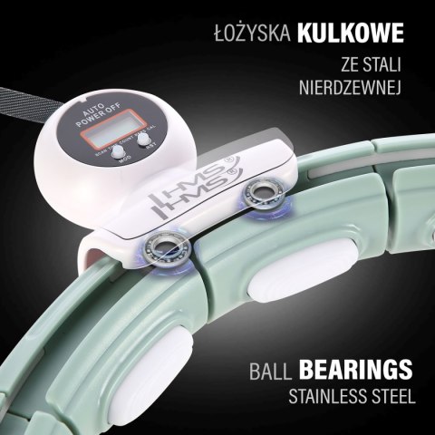 HHM15 HULA HOP GREEN Z MAGNESEM I OBCIĄŻNIKIEM + LICZNIK HMS HHM15 HULA HOP GREEN Z MAGNESEM I OBCIĄŻNIKIEM + LICZNIK HMS