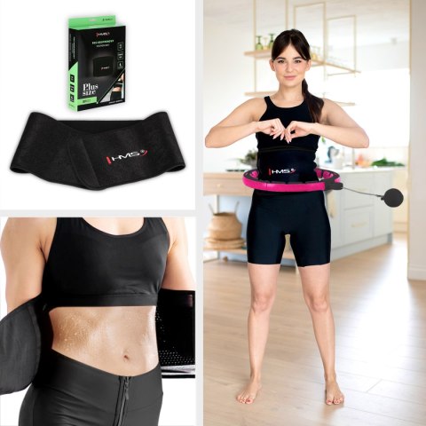HHM16 HULA HOP BLACK/PINK Z MAGNESAMI I OBCIĄŻNIKIEM + LICZNIK HMS HHM16 HULA HOP BLACK/PINK Z MAGNESAMI I OBCIĄŻNIKIEM + LICZNIK HMS