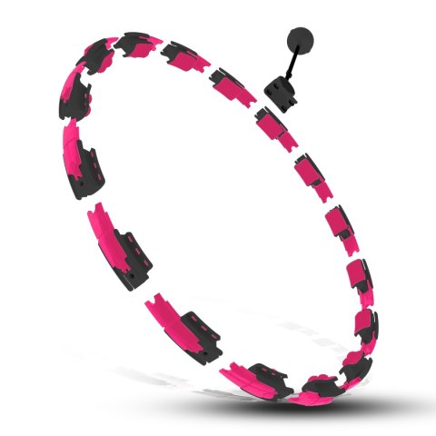 HHM16 HULA HOP BLACK/PINK Z MAGNESAMI I OBCIĄŻNIKIEM + LICZNIK HMS HHM16 HULA HOP BLACK/PINK Z MAGNESAMI I OBCIĄŻNIKIEM + LICZNIK HMS