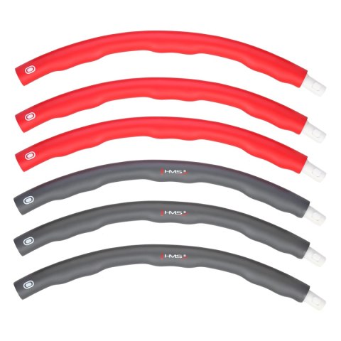 HHP002 RED-GREY HULA HOP 1,2KG 100CM HMS HHP002 RED-GREY HULA HOP 1,2KG 100CM HMS