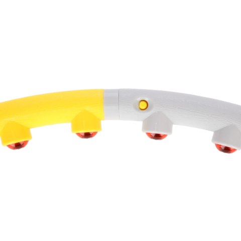 HHP005 GREY-YELLOW HULA HOP MASUJĄCY Z MAGNESAMI 85CM HMS HHP005 GREY-YELLOW HULA HOP MASUJĄCY Z MAGNESAMI 85CM HMS