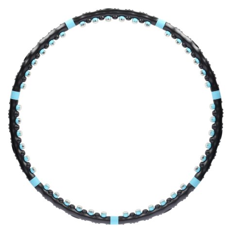 HHP006 BLACK-BLUE HULA HOP MASUJĄCY Z MAGNESAMI 98CM HMS HHP006 BLACK-BLUE HULA HOP MASUJĄCY Z MAGNESAMI 98CM HMS