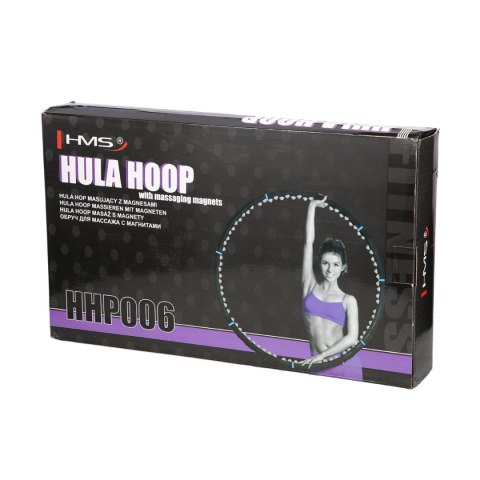 HHP006 BLACK-BLUE HULA HOP MASUJĄCY Z MAGNESAMI 98CM HMS HHP006 BLACK-BLUE HULA HOP MASUJĄCY Z MAGNESAMI 98CM HMS