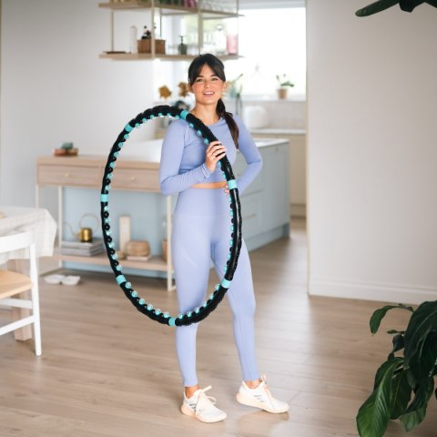 HHP006 BLACK-BLUE HULA HOP MASUJĄCY Z MAGNESAMI 98CM HMS HHP006 BLACK-BLUE HULA HOP MASUJĄCY Z MAGNESAMI 98CM HMS
