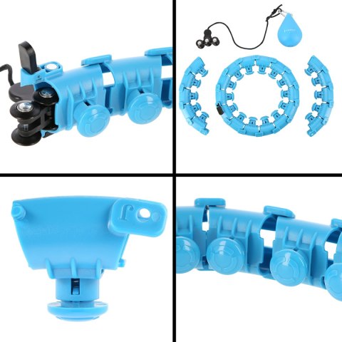 HHW01 HULA HOP BLUE Z WYPUSTKAMI I OBCIĄŻNIKIEM HMS HHW01 HULA HOP BLUE Z WYPUSTKAMI I OBCIĄŻNIKIEM HMS