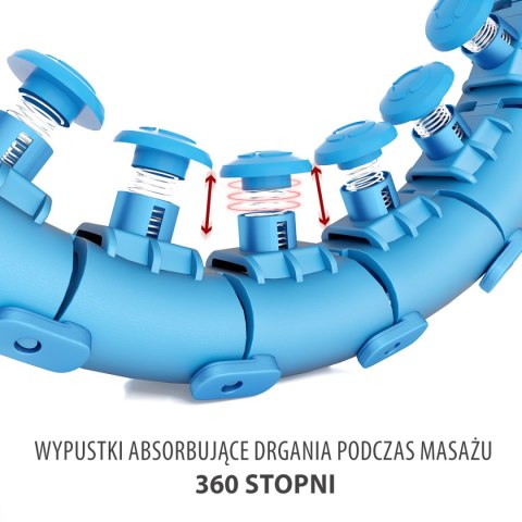 HHW01 HULA HOP BLUE Z WYPUSTKAMI I OBCIĄŻNIKIEM HMS HHW01 HULA HOP BLUE Z WYPUSTKAMI I OBCIĄŻNIKIEM HMS