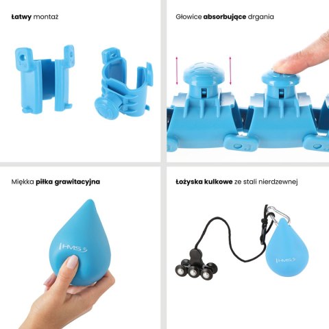 HHW01 HULA HOP BLUE Z WYPUSTKAMI I OBCIĄŻNIKIEM HMS HHW01 HULA HOP BLUE Z WYPUSTKAMI I OBCIĄŻNIKIEM HMS