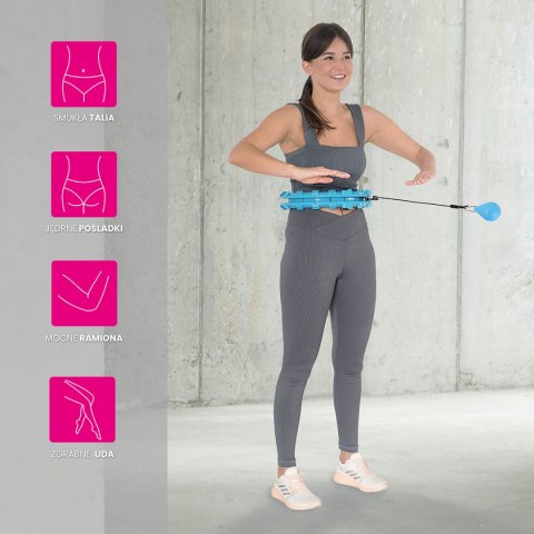 HHW01 HULA HOP BLUE Z WYPUSTKAMI I OBCIĄŻNIKIEM HMS HHW01 HULA HOP BLUE Z WYPUSTKAMI I OBCIĄŻNIKIEM HMS
