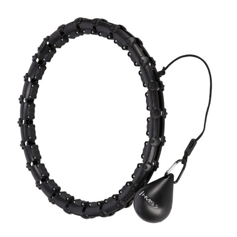 HHW02 HULA HOP BLACK Z WYPUSTKAMI I OBCIĄŻNIKIEM HMS HHW02 HULA HOP BLACK Z WYPUSTKAMI I OBCIĄŻNIKIEM HMS