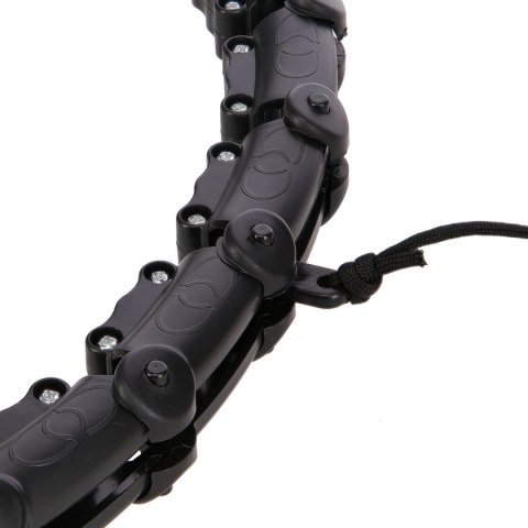 HHW02 HULA HOP BLACK Z WYPUSTKAMI I OBCIĄŻNIKIEM HMS HHW02 HULA HOP BLACK Z WYPUSTKAMI I OBCIĄŻNIKIEM HMS