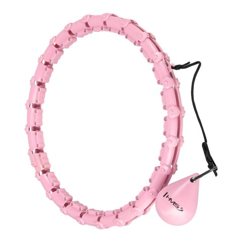 HHW02 HULA HOP LIGHT PINK Z WYPUSTKAMI I OBCIĄŻNIKIEM HMS HHW02 HULA HOP LIGHT PINK Z WYPUSTKAMI I OBCIĄŻNIKIEM HMS