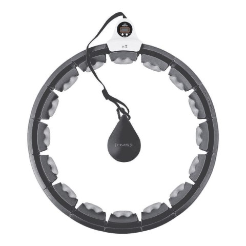 HHW06 HULA HOP BLACK Z WYPUSTKAMI I OBCIĄŻNIKIEM + LICZNIK HMS HHW06 HULA HOP BLACK Z WYPUSTKAMI I OBCIĄŻNIKIEM + LICZNIK HMS