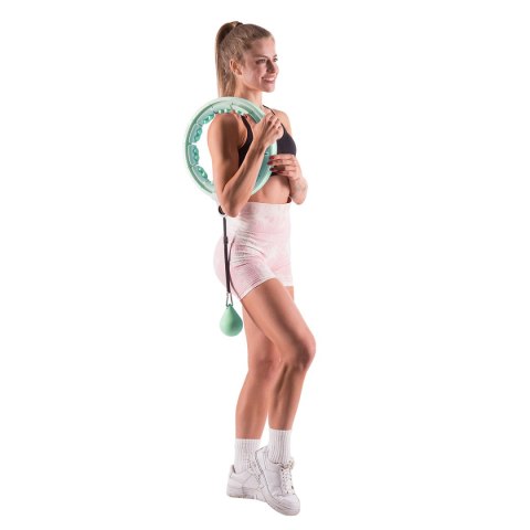 HHW06 HULA HOP GREEN Z WYPUSTKAMI I OBCIĄŻNIKIEM + LICZNIK HMS HHW06 HULA HOP GREEN Z WYPUSTKAMI I OBCIĄŻNIKIEM + LICZNIK HMS