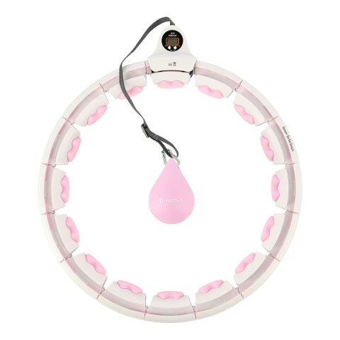HHW06 HULA HOP PINK Z WYPUSTKAMI I OBCIĄŻNIKIEM + LICZNIK HMS HHW06 HULA HOP PINK Z WYPUSTKAMI I OBCIĄŻNIKIEM + LICZNIK HMS