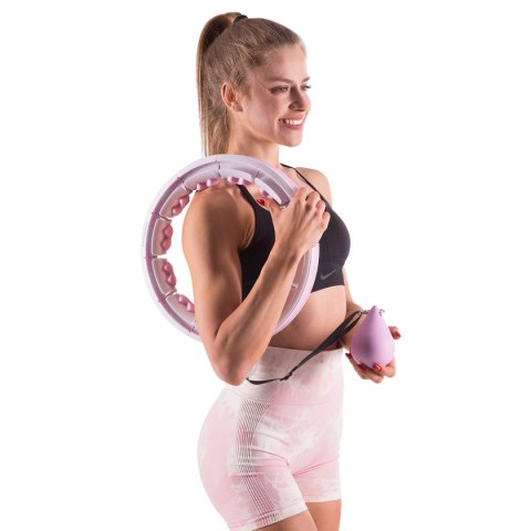 HHW06 HULA HOP PINK Z WYPUSTKAMI I OBCIĄŻNIKIEM + LICZNIK HMS HHW06 HULA HOP PINK Z WYPUSTKAMI I OBCIĄŻNIKIEM + LICZNIK HMS