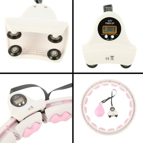 HHW06 HULA HOP PINK Z WYPUSTKAMI I OBCIĄŻNIKIEM + LICZNIK HMS HHW06 HULA HOP PINK Z WYPUSTKAMI I OBCIĄŻNIKIEM + LICZNIK HMS