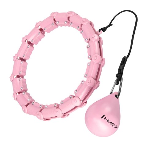 HHW11 PLUS SIZE HULA HOP LIGHT PINK Z WYPUSTKAMI I OBCIĄŻNIKIEM HMS HHW11 PLUS SIZE HULA HOP LIGHT PINK Z WYPUSTKAMI I OBCIĄŻNIKIEM HMS