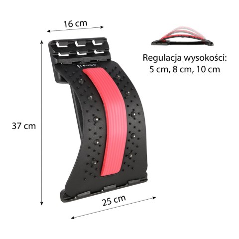 PRP02 RED PRZYRZĄD DO ROZCIĄGANIA PLECÓW Z MAGNESAMI HMS PRP02 RED PRZYRZĄD DO ROZCIĄGANIA PLECÓW Z MAGNESAMI HMS