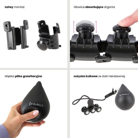 ZESTAW HULA HOP HHW01 BLACK Z WYPUSTKAMI I OBCIĄŻNIKIEM HMS + PAS BR163 RED ZESTAW HULA HOP HHW01 BLACK Z WYPUSTKAMI I OBCIĄŻNIKIEM HMS + PAS BR163 RED