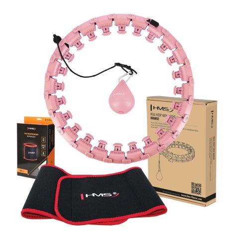 ZESTAW HULA HOP HHW01 PINK Z WYPUSTKAMI I OBCIĄŻNIKIEM HMS + PAS BR163 RED ZESTAW HULA HOP HHW01 PINK Z WYPUSTKAMI I OBCIĄŻNIKIEM HMS + PAS BR163 RED