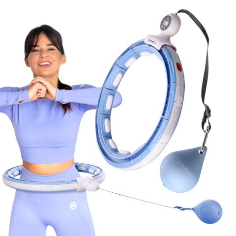 ZESTAW HULA HOP MAGNETYCZNY BLUE HHM15 Z LICZNIKIEM HMS + PAS WYSZCZUPLAJĄCY BR163 RED ZESTAW HULA HOP MAGNETYCZNY BLUE HHM15 Z LICZNIKIEM HMS + PAS WYSZCZUPLAJĄCY BR163 RED