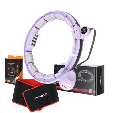 ZESTAW HULA HOP MAGNETYCZNY VIOLET HHM13 Z LICZNIKIEM HMS + PAS WYSZCZUPLAJĄCY BR163 RED ZESTAW HULA HOP MAGNETYCZNY VIOLET HHM13 Z LICZNIKIEM HMS + PAS WYSZCZUPLAJĄCY BR163 RED