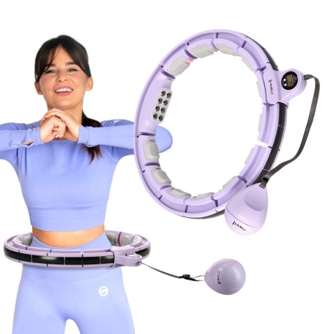 ZESTAW HULA HOP MAGNETYCZNY VIOLET HHM13 Z LICZNIKIEM HMS + PAS WYSZCZUPLAJĄCY BR163 RED ZESTAW HULA HOP MAGNETYCZNY VIOLET HHM13 Z LICZNIKIEM HMS + PAS WYSZCZUPLAJĄCY BR163 RED