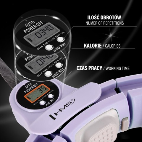 ZESTAW HULA HOP MAGNETYCZNY VIOLET HHM13 Z LICZNIKIEM HMS + PAS WYSZCZUPLAJĄCY BR163 RED ZESTAW HULA HOP MAGNETYCZNY VIOLET HHM13 Z LICZNIKIEM HMS + PAS WYSZCZUPLAJĄCY BR163 RED