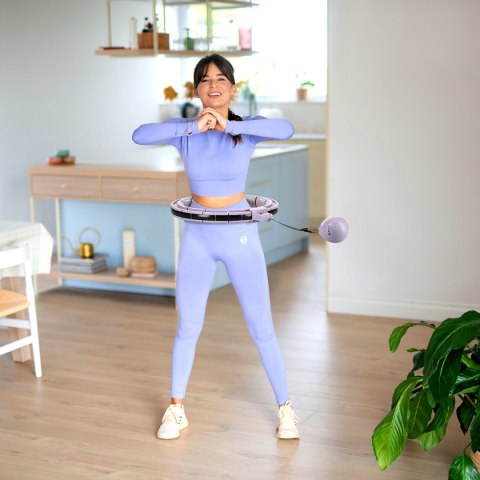 ZESTAW HULA HOP MAGNETYCZNY VIOLET HHM13 Z LICZNIKIEM HMS + PAS WYSZCZUPLAJĄCY BR163 RED ZESTAW HULA HOP MAGNETYCZNY VIOLET HHM13 Z LICZNIKIEM HMS + PAS WYSZCZUPLAJĄCY BR163 RED