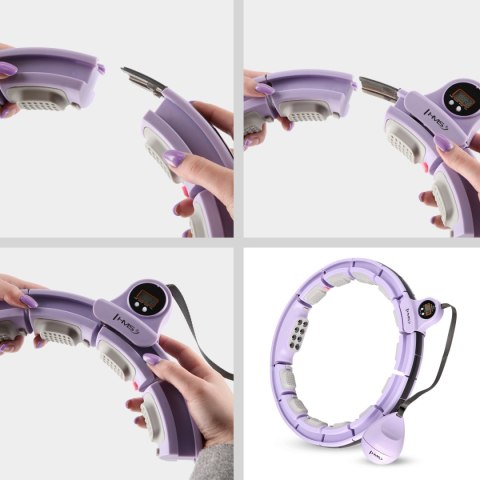 ZESTAW HULA HOP MAGNETYCZNY VIOLET HHM13 Z LICZNIKIEM HMS + PAS WYSZCZUPLAJĄCY BR163 RED ZESTAW HULA HOP MAGNETYCZNY VIOLET HHM13 Z LICZNIKIEM HMS + PAS WYSZCZUPLAJĄCY BR163 RED