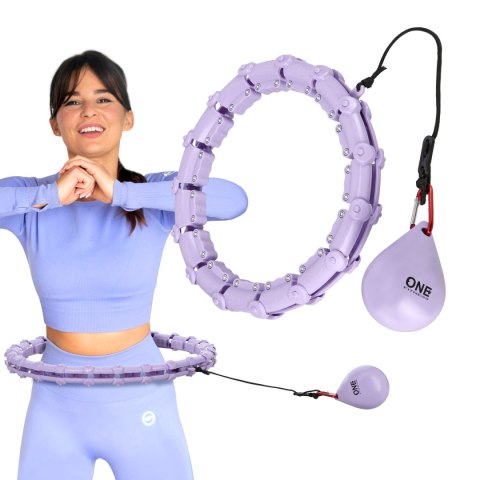ZESTAW HULA HOP OHA02 VIOLET Z WYPUSTKAMI I OBCIĄŻNIKIEM ONE FITNESS + PAS BR160 ZESTAW HULA HOP OHA02 VIOLET Z WYPUSTKAMI I OBCIĄŻNIKIEM ONE FITNESS + PAS BR160