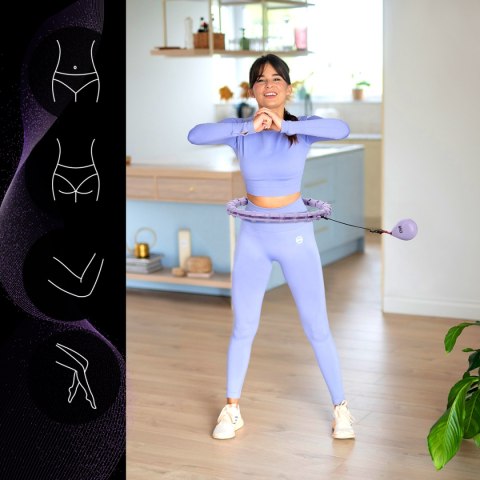 ZESTAW HULA HOP OHA02 VIOLET Z WYPUSTKAMI I OBCIĄŻNIKIEM ONE FITNESS + PAS BR160 ZESTAW HULA HOP OHA02 VIOLET Z WYPUSTKAMI I OBCIĄŻNIKIEM ONE FITNESS + PAS BR160