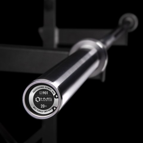 GO901 GRYF OLIMPIJSKI 20KG 2200MM HMS PREMIUM + ZG1500 SILVER ZACISKI LOCK JAW (2 szt) GO901 GRYF OLIMPIJSKI 20KG 2200MM HMS PREMIUM + ZG1500 SILVER ZACISKI LOCK JAW (2 szt)