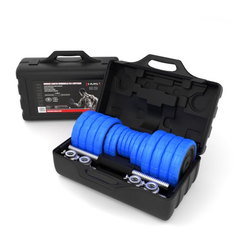 SGG30 SZTANGIELKI GUMOWANE W WALIZCE 30KG HMS SGG30 SZTANGIELKI GUMOWANE W WALIZCE 30KG HMS